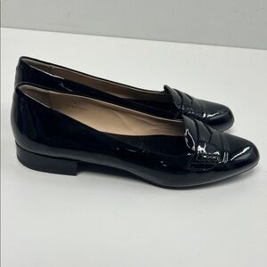 Tod's Shiny Black Patent Loafers